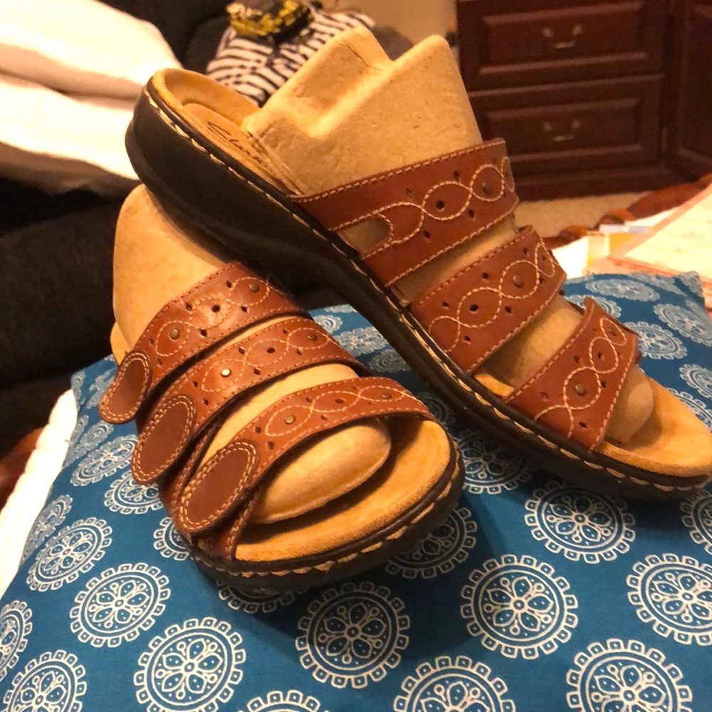 Barely used brown sandals